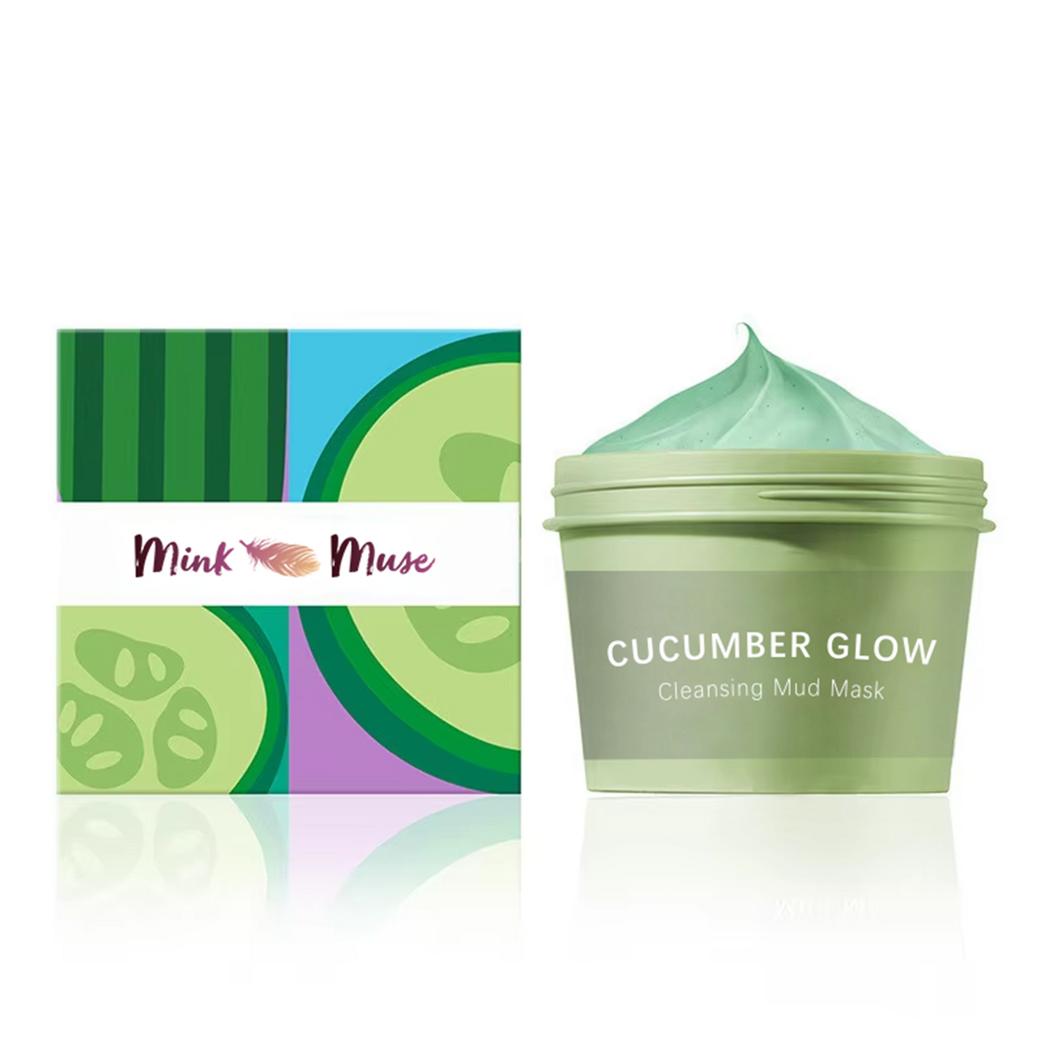 Cucumber Glow Cleansing Mud Mask - Mink Muse